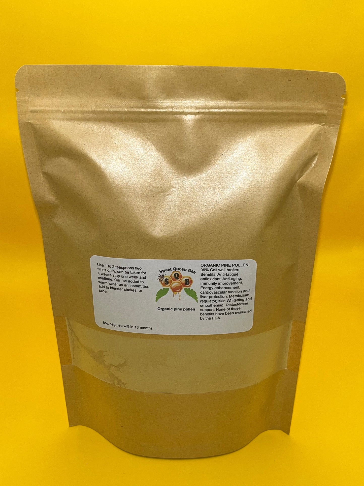 Organic pine pollen